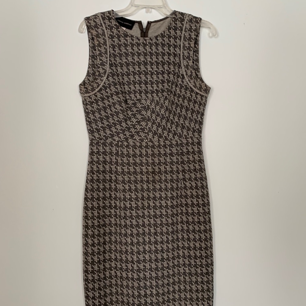 donna morgan houndstooth dress